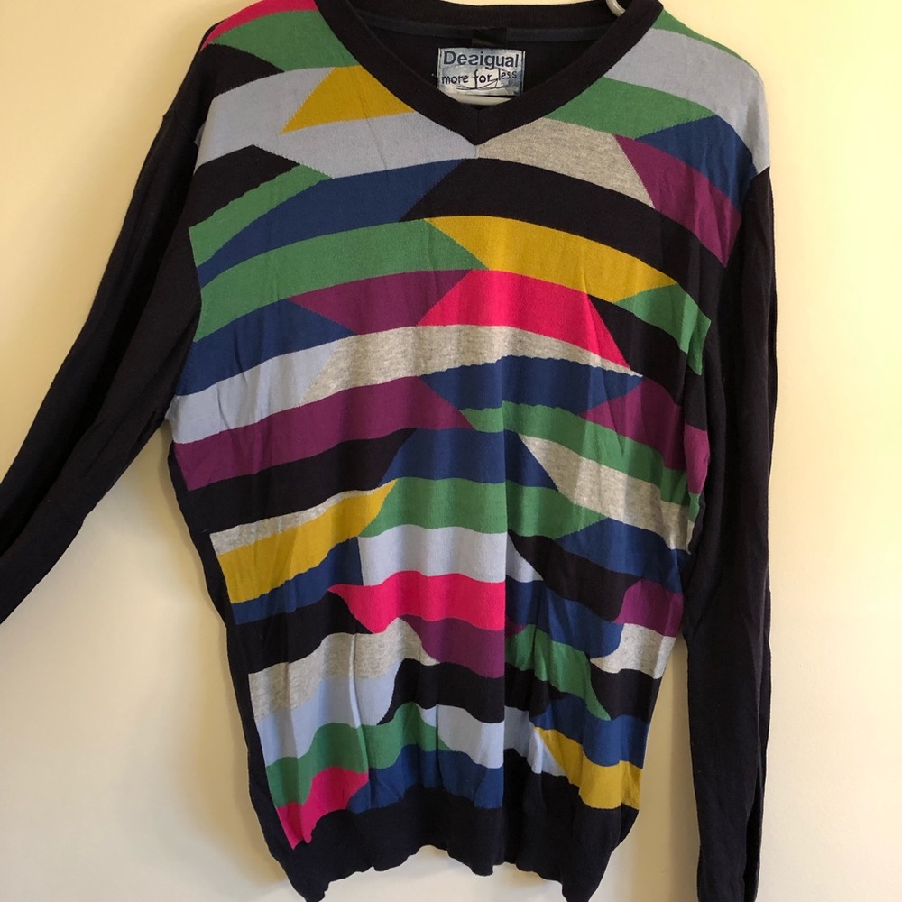 Desigual multi color sweater xxl